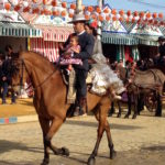 eria de Sevilla -Famille à Cheval